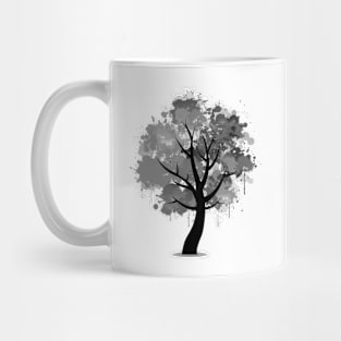 Image: Watercolor, Grey tree Mug